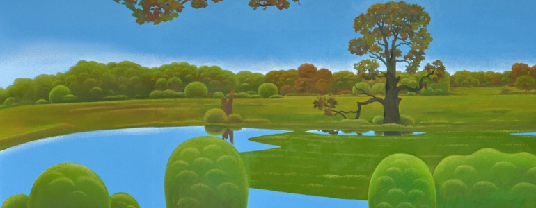 Detail obrazu Antonína Vojtka